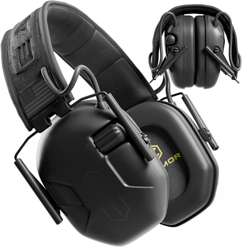 EARMOR M300A Ear Protection For Gun Range - Shooting Ear Muffs with Ergonomic Gel Cushions, IPX5 Waterproof Gear - Image 1
